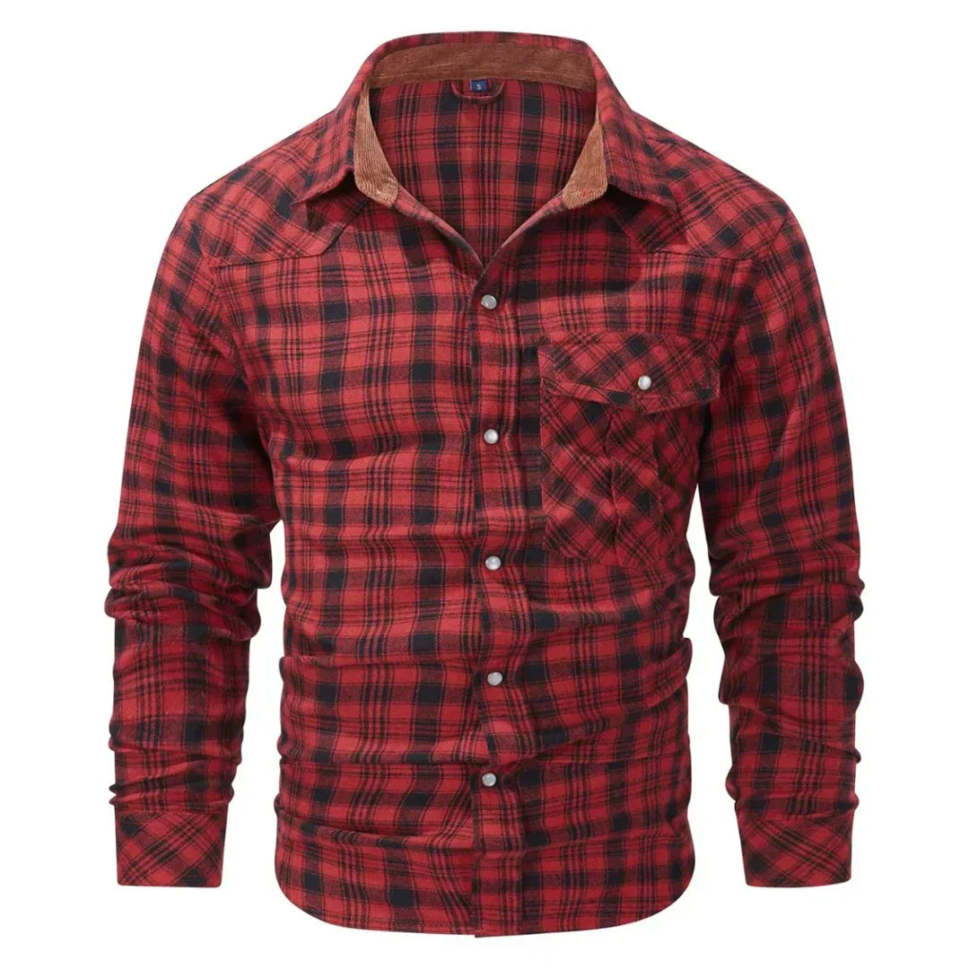 Levoire | Chemise À Carreaux Retro Elegant Hommes