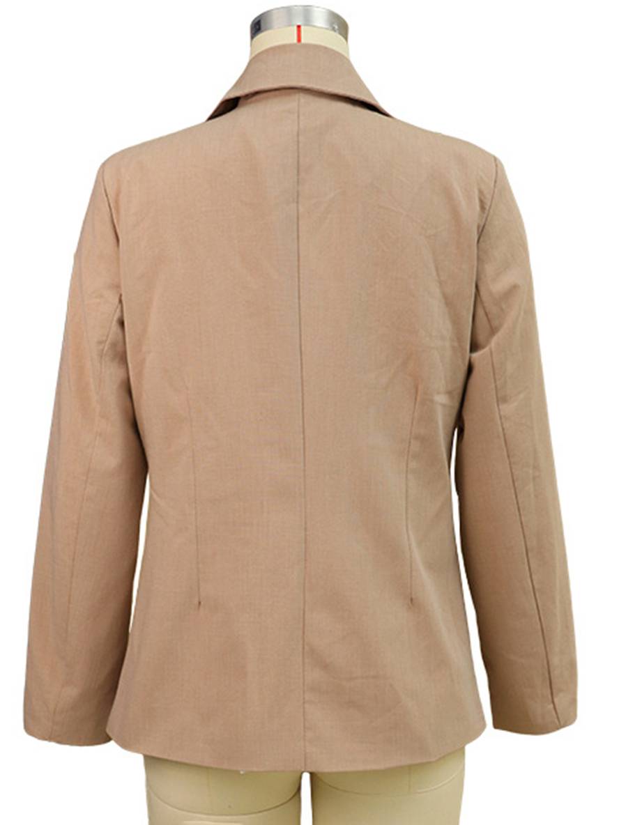 Levoire | Blazer Pour Bureau Boutons Poches Manches Longues Femmes Élégant Décontracté Large Veste