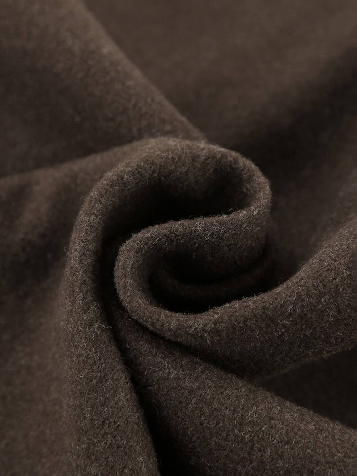 Levoire | Veste Courte Unie À Zip Polo À Manches Longues Femme Élégante Décontractée Mode Hiver Manteau