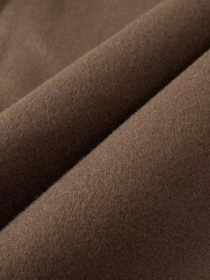 Levoire | Manteau En Laine Plus Long Avec Boutons, Poches, Col À Revers, Manches Longues Pour Femmes, Élégant, Décontracté, Ample, Hiver, Chic, Veste