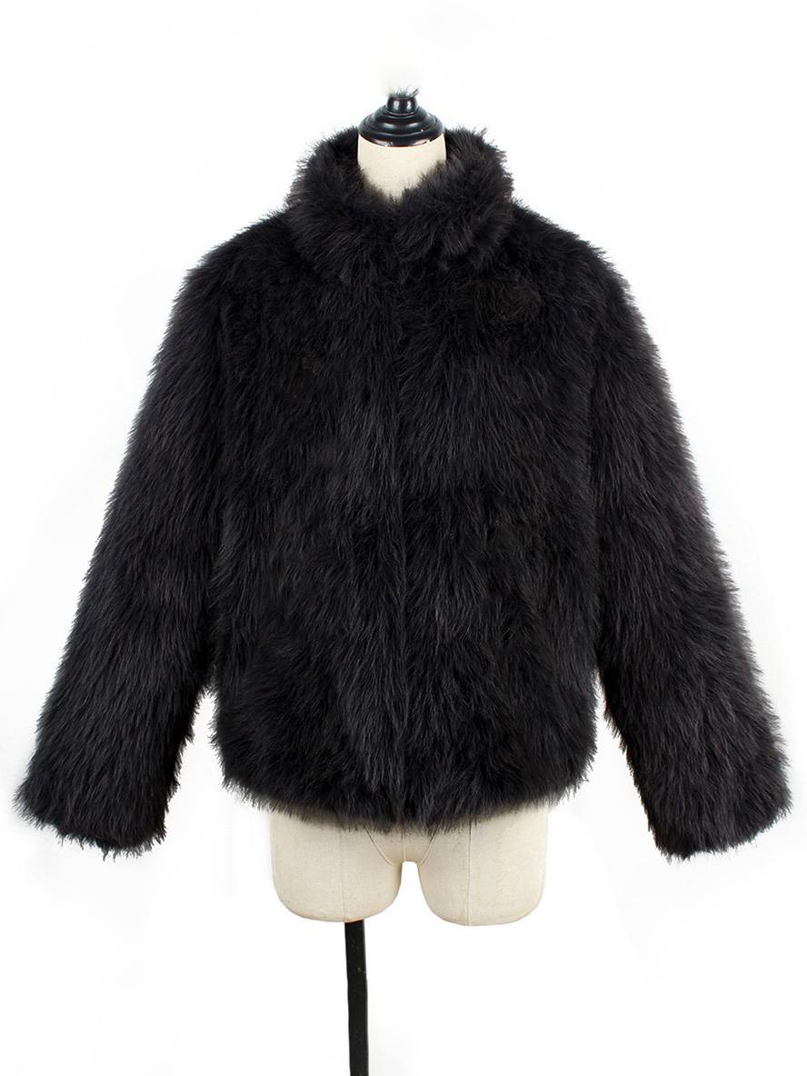 Levoire | Manteau En Fausse Fourrure Uni Col Montant Poches Manches Longues Femme Élégant Décontracté Hiver Veste