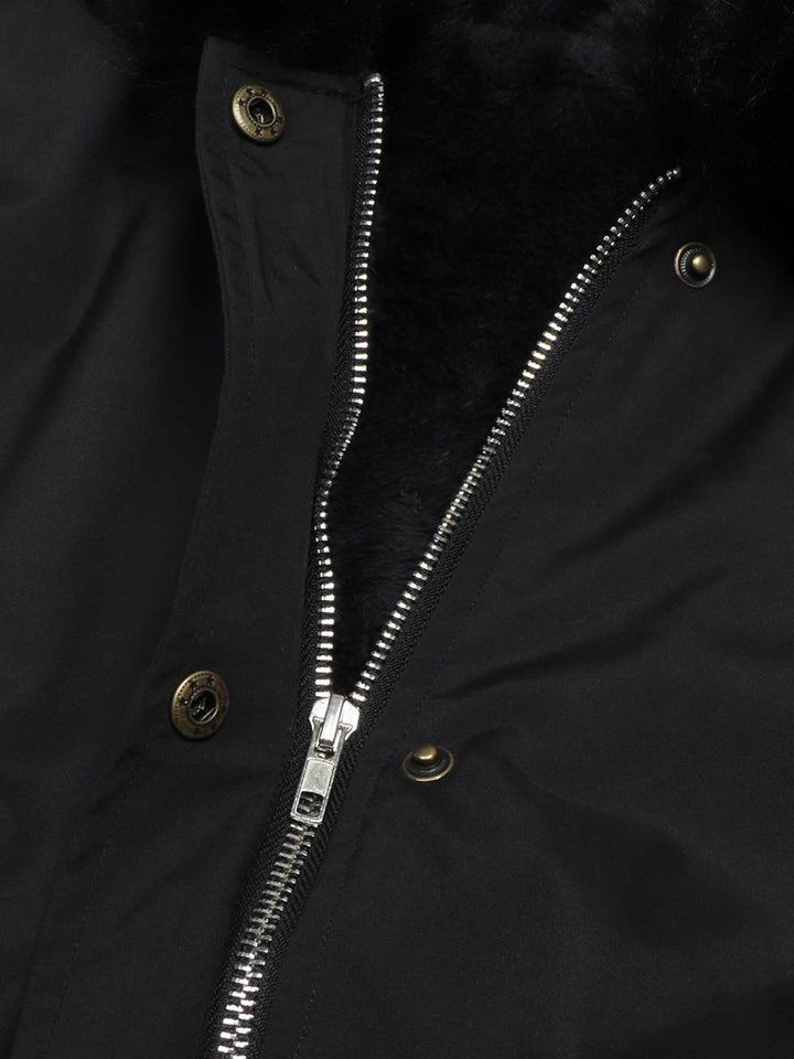 Levoire | Parka Mi-Longue En Fausse Fourrure Avec Capuche Et Fermeture Éclair Pour Femmes Veste D'Hiver Décontractée Et Ample