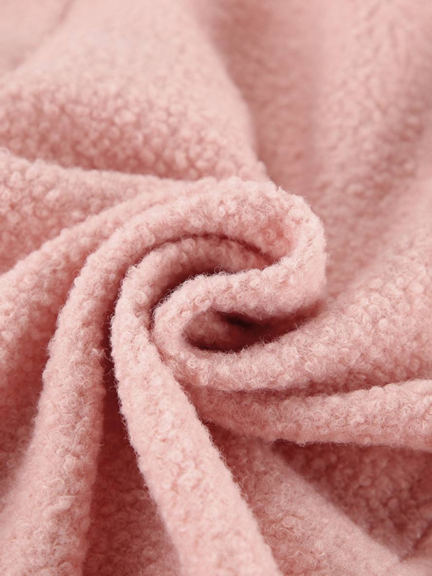 Levoire | Veste Courte Unie En Polaire Avec Boutons, Poches, Col Montant Pour Femmes, Élégante Et Décontractée, Douce