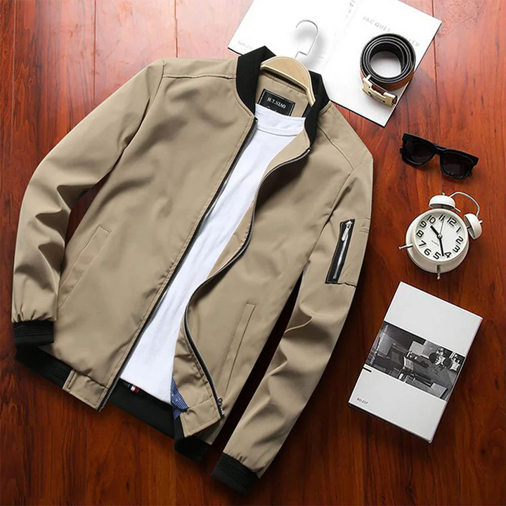 Levoire | Slim Fit Veste D'Été Avec Fermeture Éclair