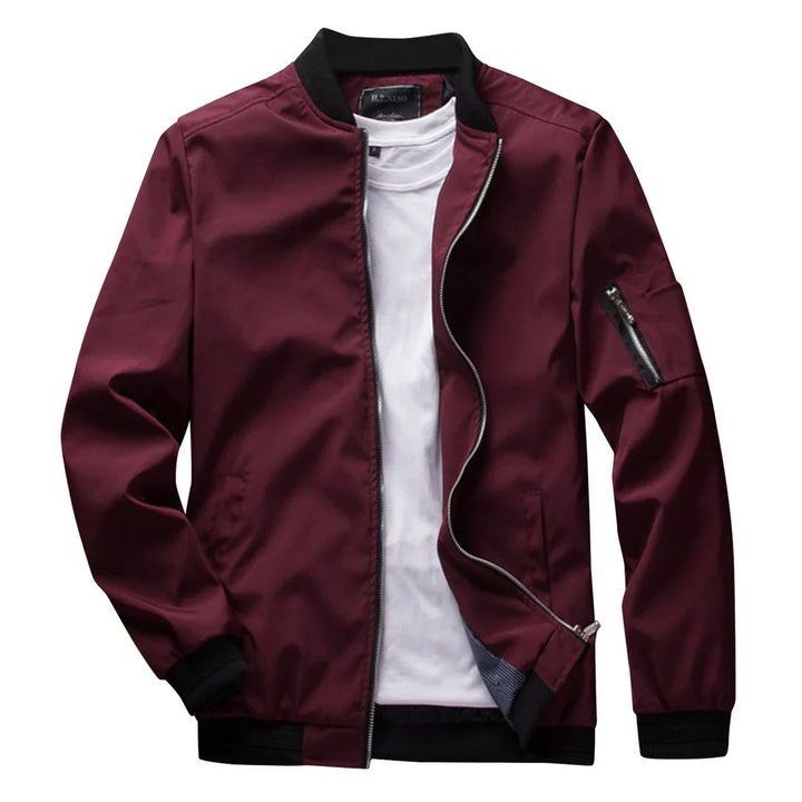 Levoire | Slim Fit Veste D'Été Avec Fermeture Éclair Rot