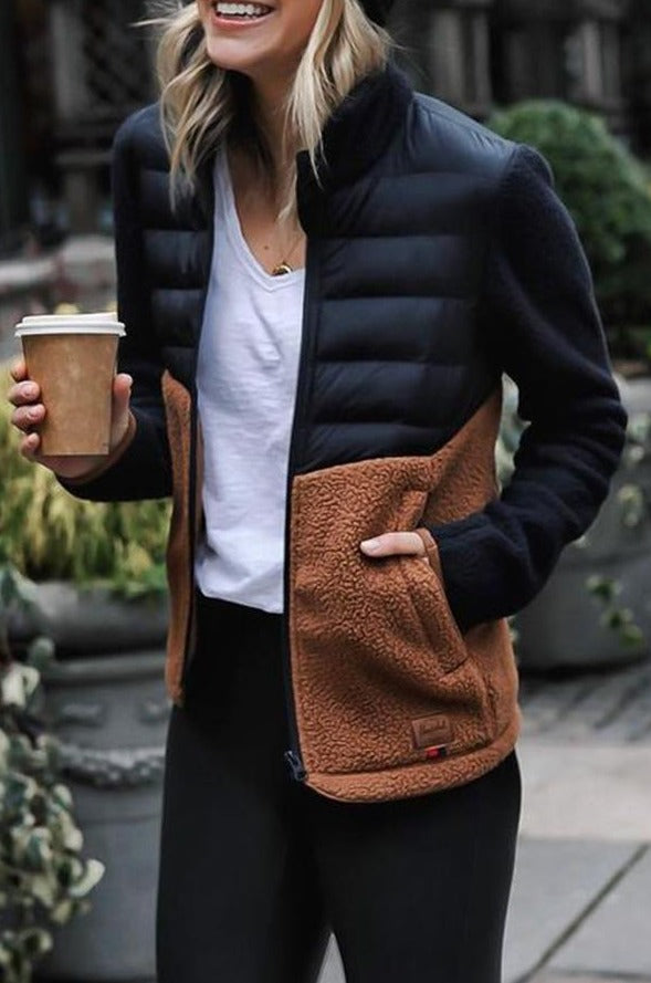 Levoire | Manteau Long À Manches Chaudes Avec Fermeture Éclair Et Poches