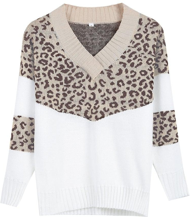 Levoire | Pull En Tricot Avec Motif Léopard Et Manches Longues