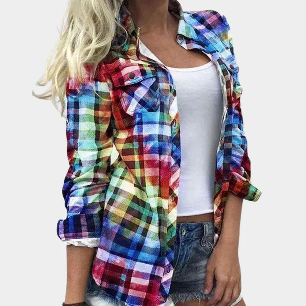 Levoire | Chemise Pour Femme Teintée De Manière Joyeuse Camouflage