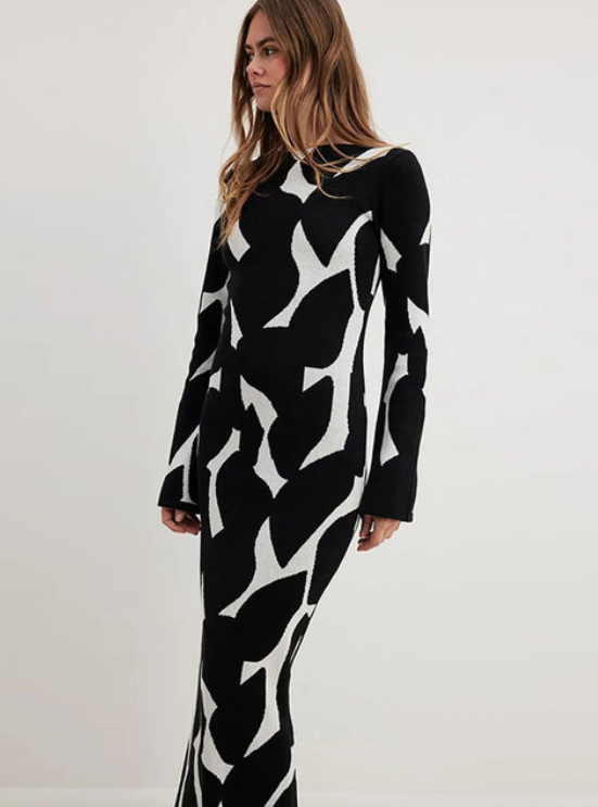Levoire | Robe Tricotée Élégante À Manches Longues