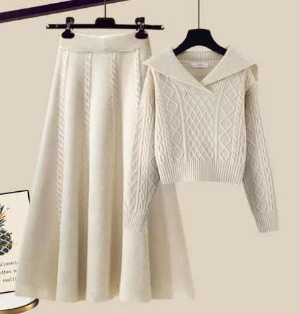Levoire | Ensemble En Deux Parties Avec T-Shirt Et Jupe Jupe blanche et blouse blanche
