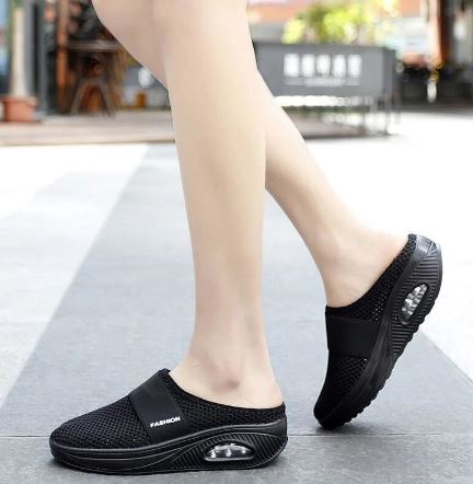 Levoire | Chaussures De Glissement Pour Orthopédie Noir
