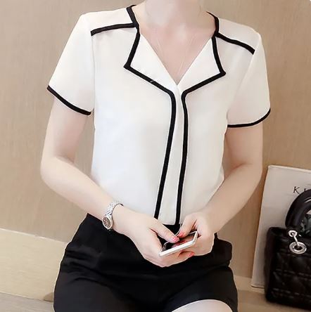 Levoire | Chemisier Pour Femmes Blanc