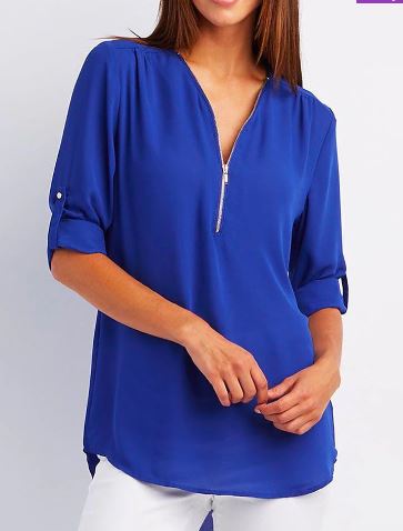 Levoire | Charmante Chemise Élégante Bleu foncé