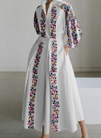 Levoire | Robe En Coton-Lin Vintage