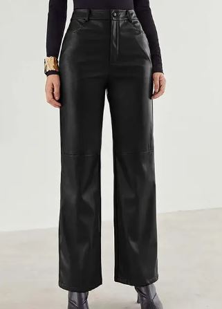Levoire | Pantalons Taille Haute Pour Femmes Noir
