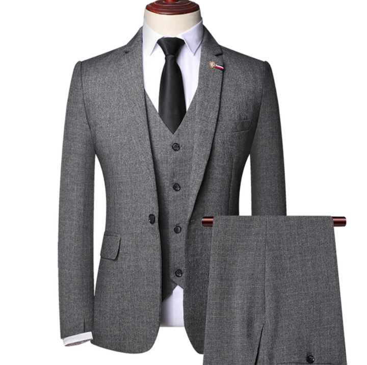 Levoire | Ensemble Élégant 3 Pièces Pour L'Homme Moderne Gris