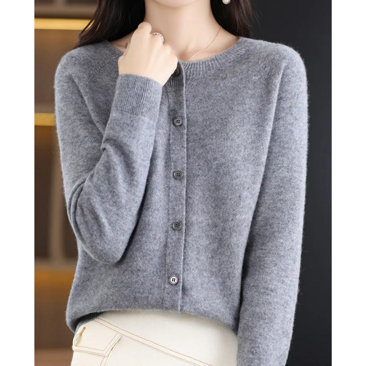 Levoire | Veste En Tricot Luxueuse Pour Femmes Gris