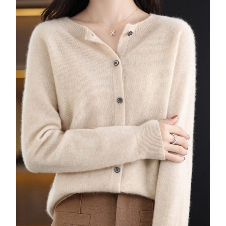 Levoire | Veste En Tricot Luxueuse Pour Femmes Khaki