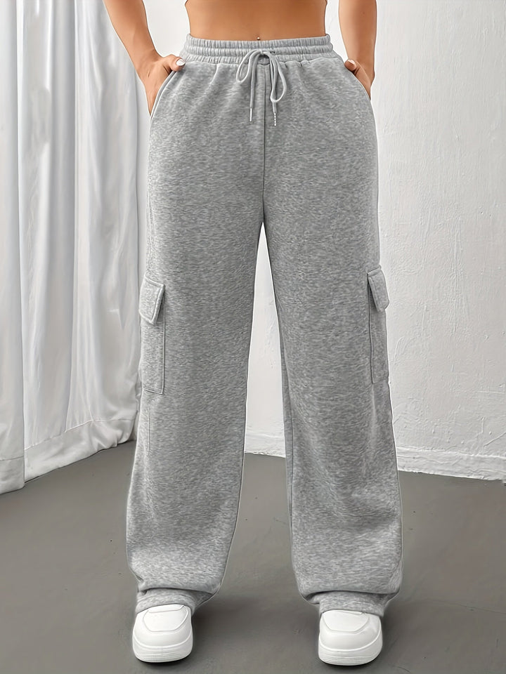 Levoire | Ceinture Élastique Cordon Pantalon De Jogging Large Coupe Pour Femmes Pantalon De Jogging