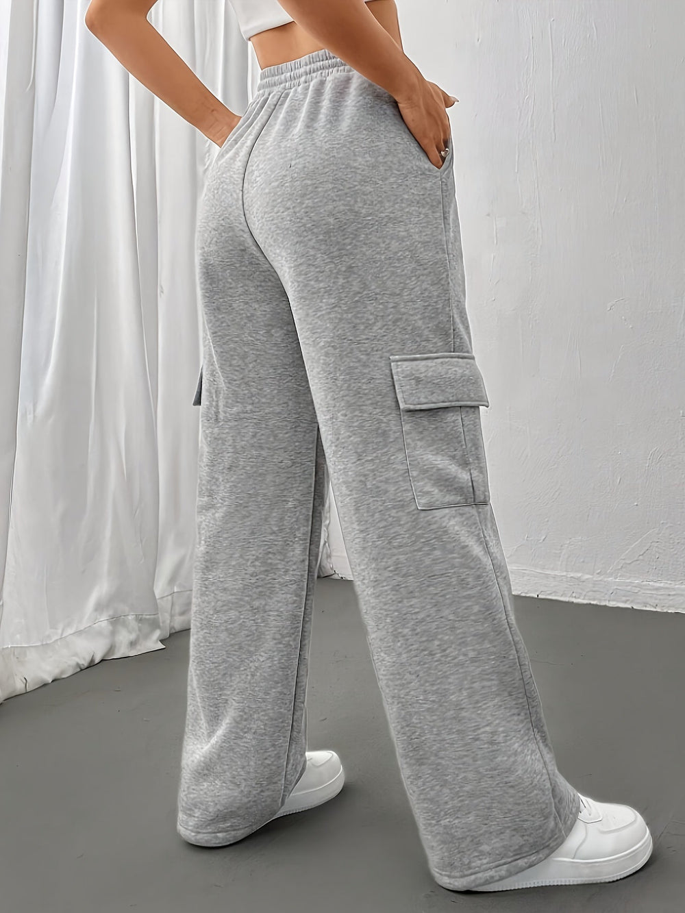 Levoire | Ceinture Élastique Cordon Pantalon De Jogging Large Coupe Pour Femmes Pantalon De Jogging