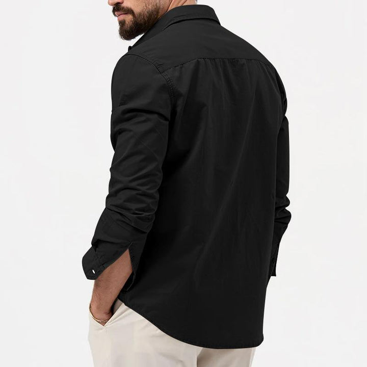 Levoire | Chemise Pour Homme À Manches Longues Avec Patte De Boutonnage Et Poches