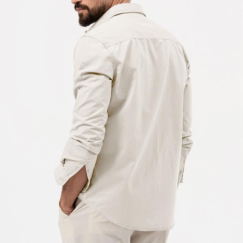Levoire | Chemise Pour Homme À Manches Longues Avec Patte De Boutonnage Et Poches