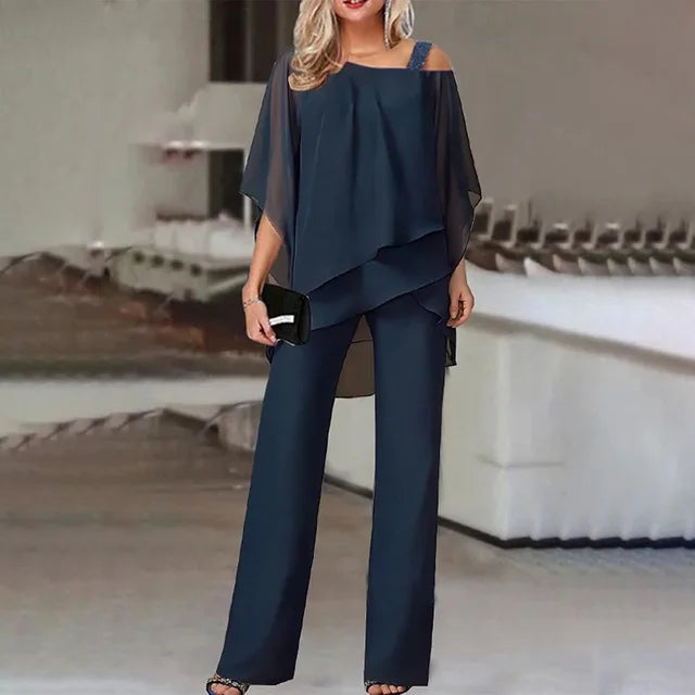 Levoire | Tenue Élégante Toutes Occasions Femme Bleu marine