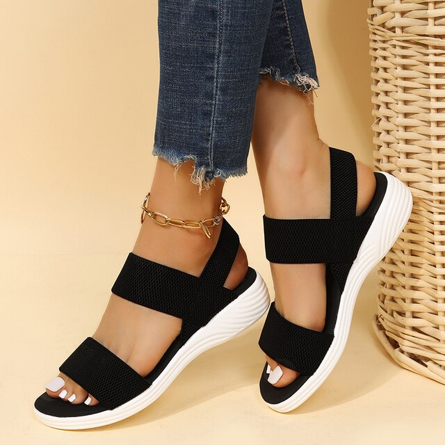 Levoire | Sandales Confortables Pour Femmes Avec Semelle Ergonomique Noir