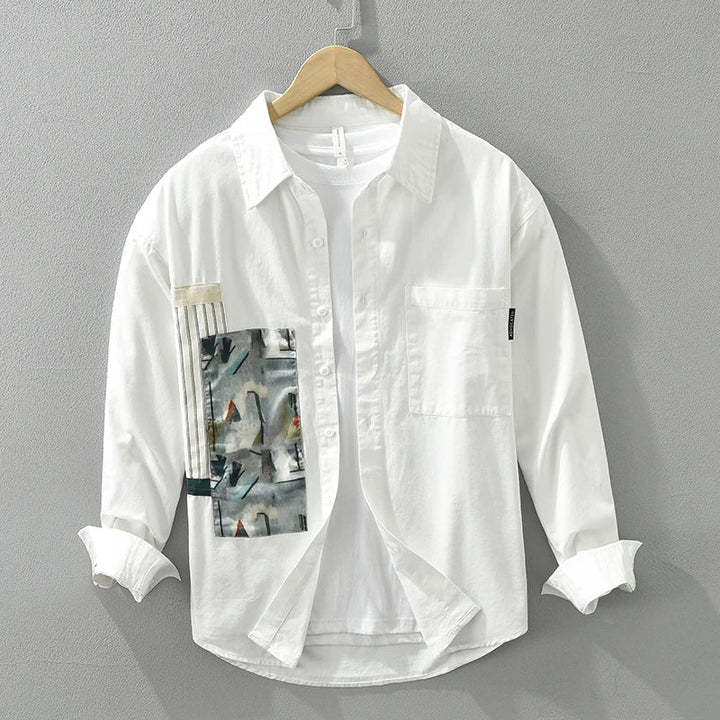 Levoire | Chemise À Patchwork Decontractee Elegant Hommes
