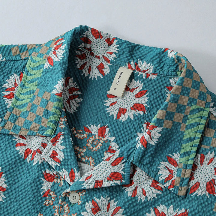 Levoire | Chemise Decontractee Imprimee Coupe Ample Hommes