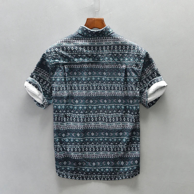 Levoire | Chemise Imprimee Vintage Confortable Hommes