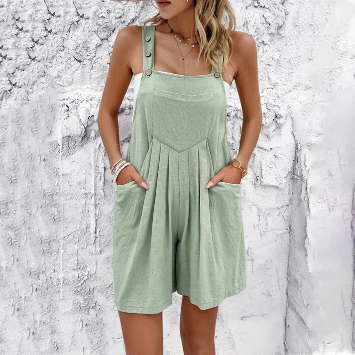 Levoire | Bleu Clair Denim-Jupe Vert