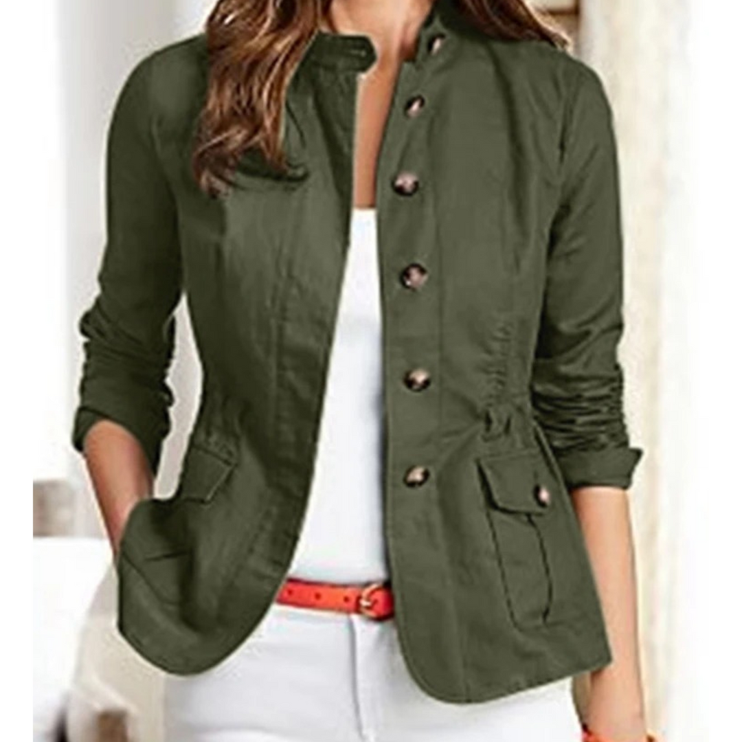 Levoire | Manteau décontracté d'été pour Femme | Ceinture Vert