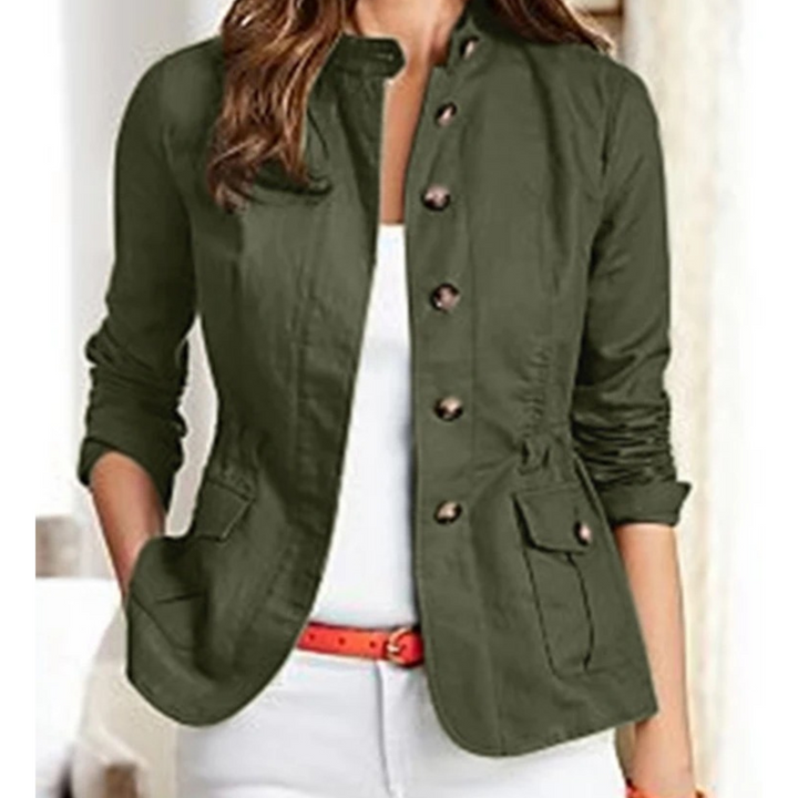 Levoire | Manteau décontracté d'été pour Femme | Ceinture Vert
