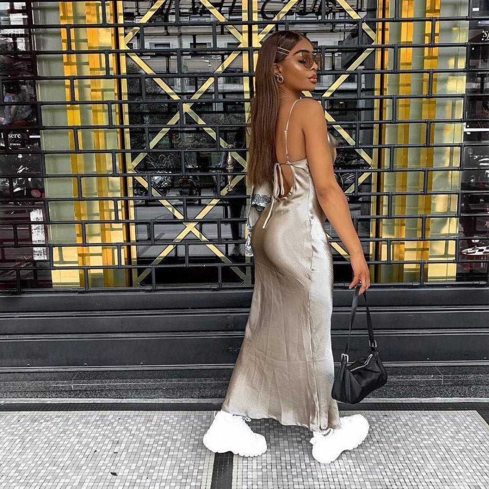 Levoire | Robe En Satin Tous Les Yeux Sont Braqués Sur Vous Avec Cette Robe
