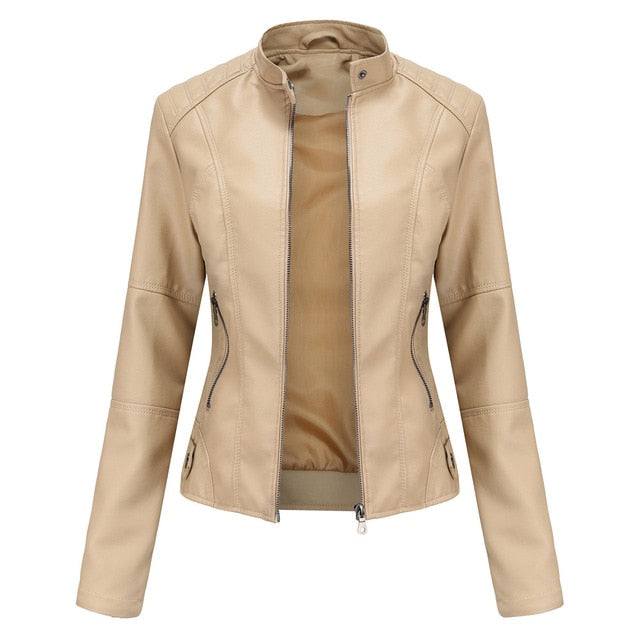 Levoire | Veste Etanche Pour Femmes | Fermeture Éclair Abricot