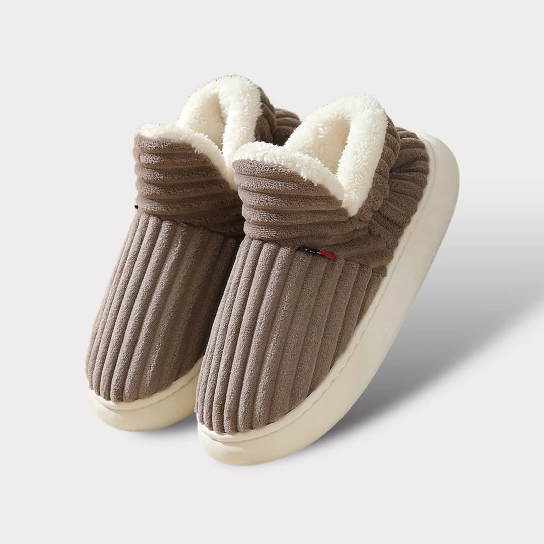Levoire | Chaussons De Luxe Confortables Pour Femmes Braun