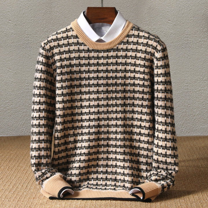 Levoire | Pull Doux Pour Hommes Khaki