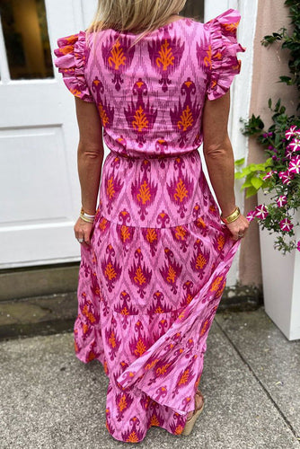 Levoire | Robe Maxi Rétro Avec Volants