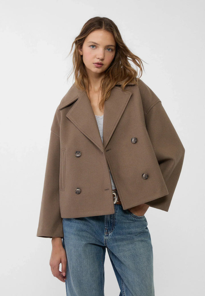 Levoire | Chic Court Veste Double Boutonnage