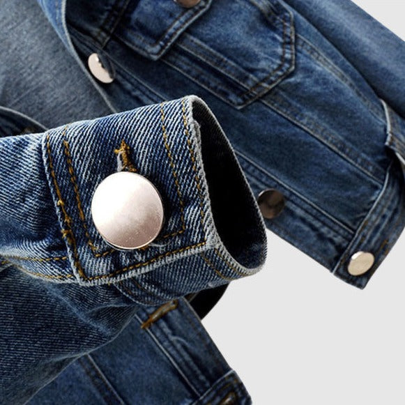 Levoire | Veste Jean Court Femme Avec Détails Classiques