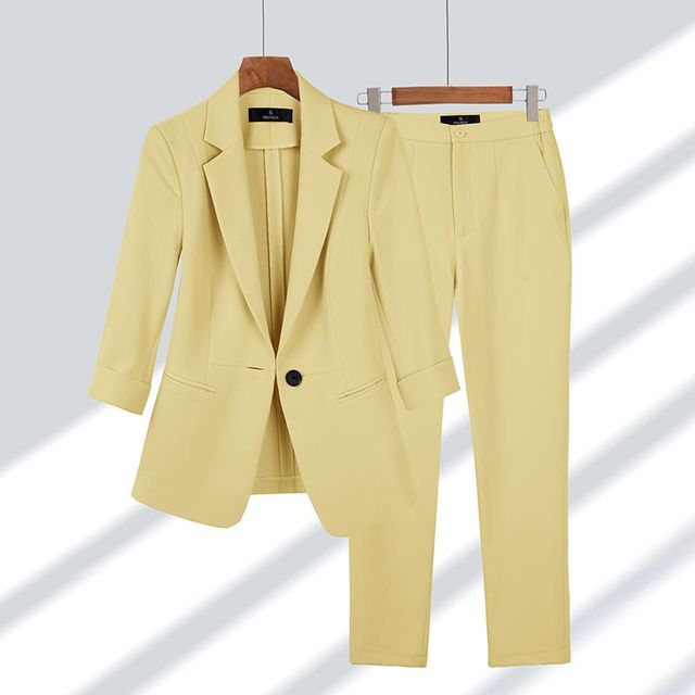 Levoire | Blazer Et Pantalon Jaune