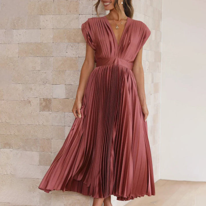 Levoire | Féminins Robe Avec Coupe Rafraîchissante Rosé doré