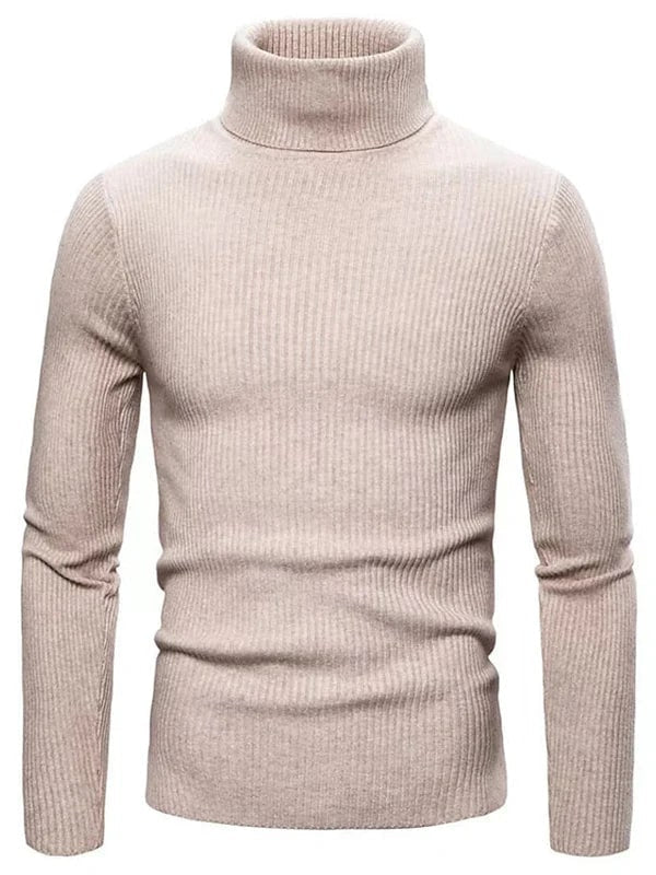 Levoire | Pull À Col Roulé Luxueux Au Style Moderne Beige