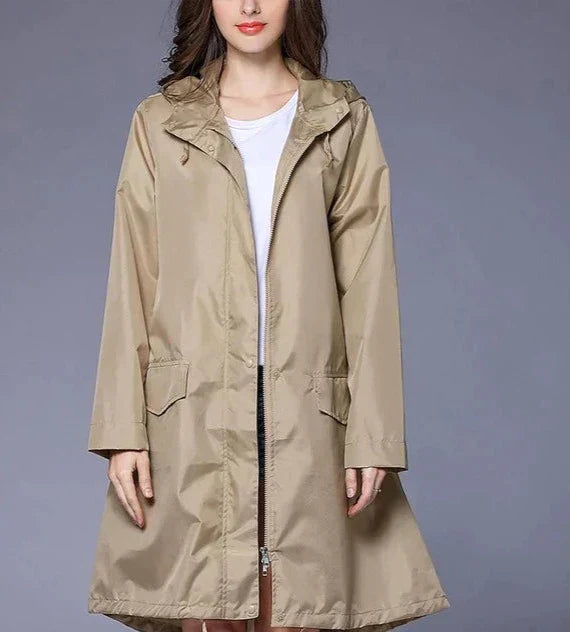 Levoire | Veste À Capuche Imperméable Pour Femmes Braun