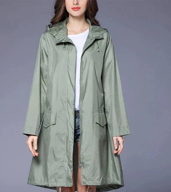 Levoire | Veste À Capuche Imperméable Pour Femmes Vert clair