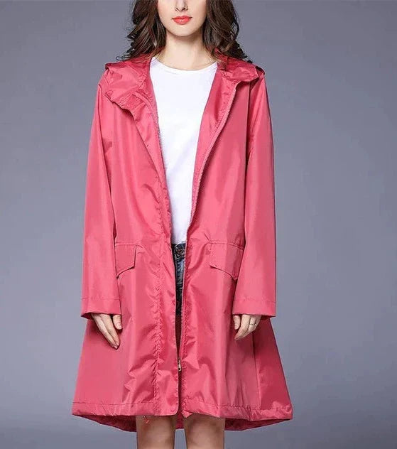 Levoire | Veste À Capuche Imperméable Pour Femmes Rosa