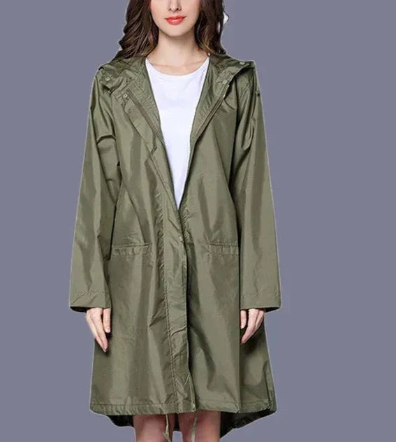 Levoire | Veste À Capuche Imperméable Pour Femmes Vert