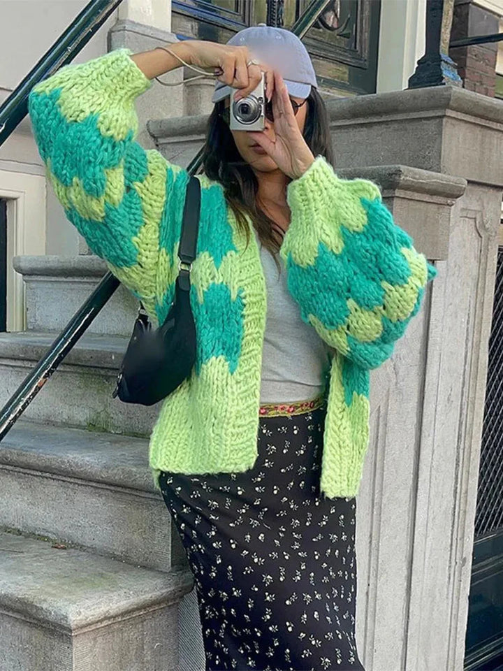 Levoire | Gilet Rayé Ouvert Vêtements De Gilet Pour Femmes Vert