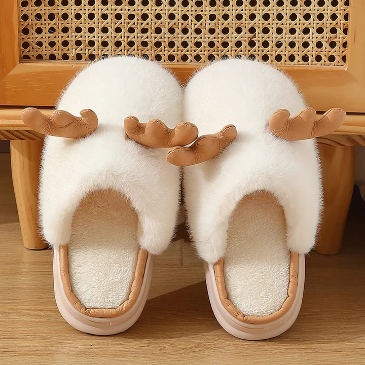 Levoire | Pantoufles En Cuir Confortables Renne